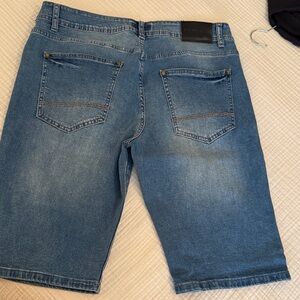 Classic Blue Jean Bermuda Shorts for Women